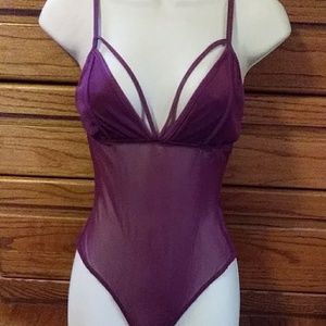 CHARLOTTE RUSSE Sheer Bodysuit